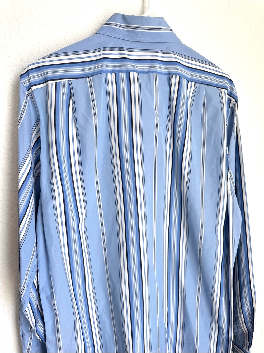 RALPH LAUREN Purple Label Men's Striped Button‎ Down cotton Shirt Size Medium - Picture 12 of 17